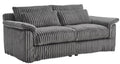 74 Cloud Corduroy Loveseat Sofa, Modern Comfy Couches, 2-Seater Sofa Couch For Living Room, Bedroom And Small Spaces,Gray